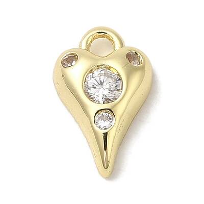 Brass Micro Pave Cubic Zirconia Pendants