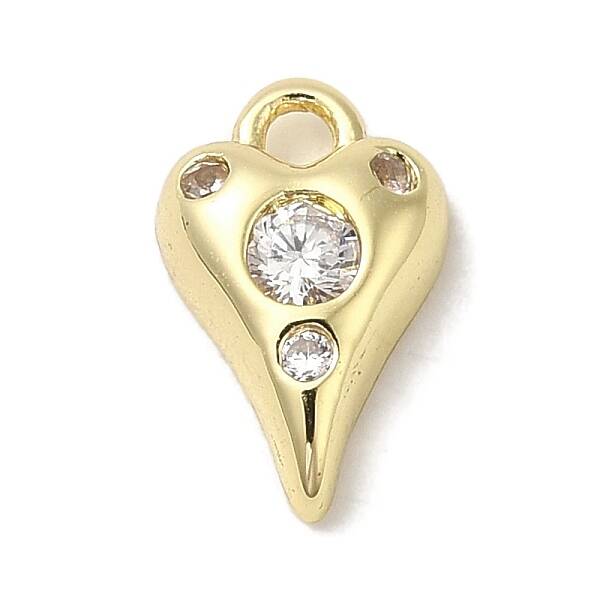 Brass Micro Pave Cubic Zirconia Pendants