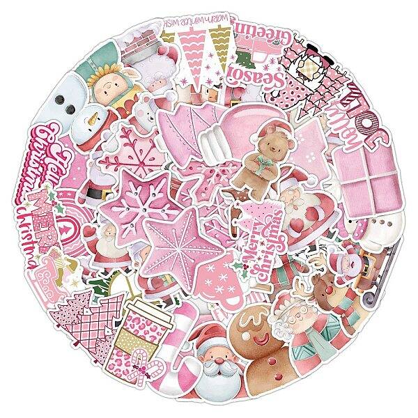 50Pcs Christmas PVC Self Adhesive Stickers