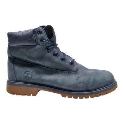 TIMBERLAND Lace-Up Boots Blue Leather Mens UK 6.5