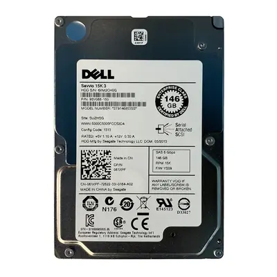 61XPF-RFB Dell 146GB 15000RPM SAS 6Gb/s 2.5-Inch 64MB Cache Hard Drive