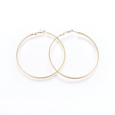 304 Stainless Steel Big Hoop Earrings