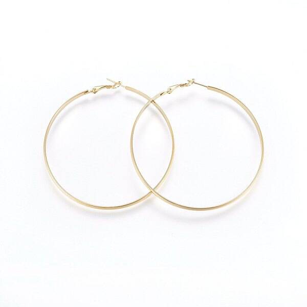 304 Stainless Steel Big Hoop Earrings
