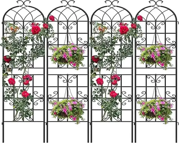 Yitahome 2pc / 4pc Outdoor Patio Decorative Garden Fencing Trellis for Climbing Vegetable Plant