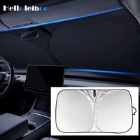 LEIBOO Car Windshield Sun Visor - Brand new titanium silver material，super heat insulation，foldable windshield sunshade, ...