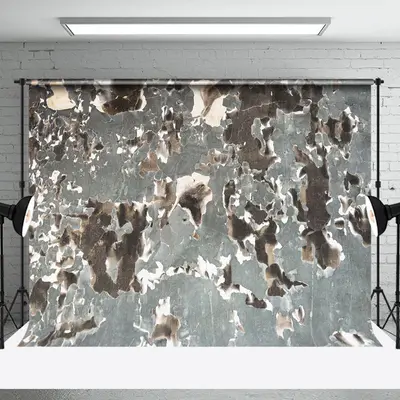 Grey Brown Shabby Wall Abstract Textured Backdrop