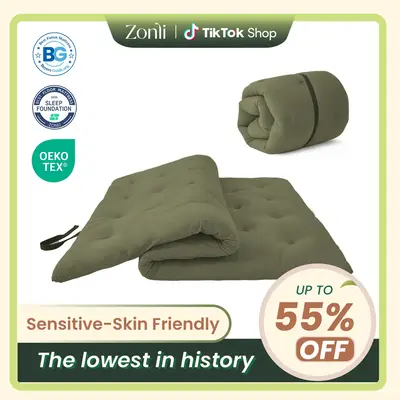 ZonLi Classic Floor Futon Mattress, Multi-color, 100% Cotton 2.5\