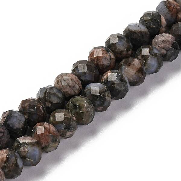 Natural Glaucophane Beads Strands