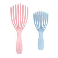 Detangler Brush for Curly Hair, Hair Brush Set for Wet Dry Curly Straight Thick Thin Hair, Pain-Free Brush Hair, Smaller Brus...