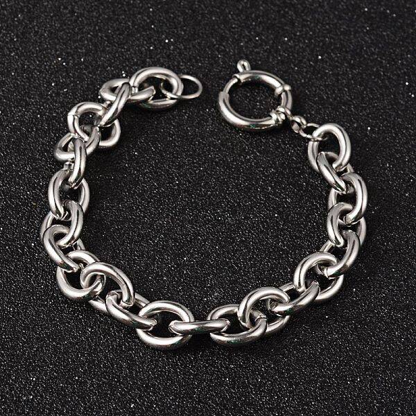 Tarnish Resistant 304 Stainless Steel Cable Chain Bracelets