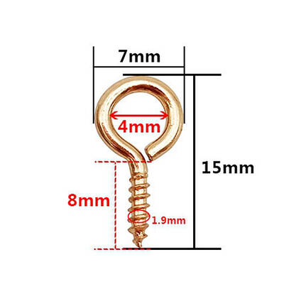 Brass Screw Eye Peg Bails
