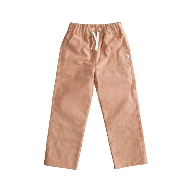 Jules Pants - Orange Chambray | Size: 10 y