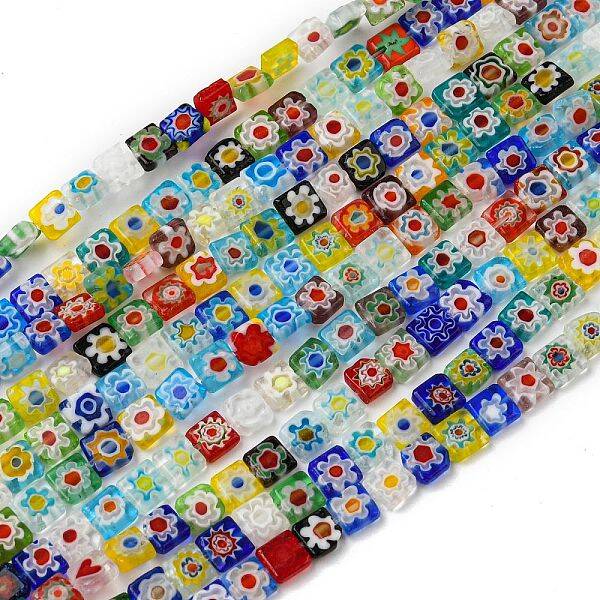 Handmade Millefiori Glass Bead Strands