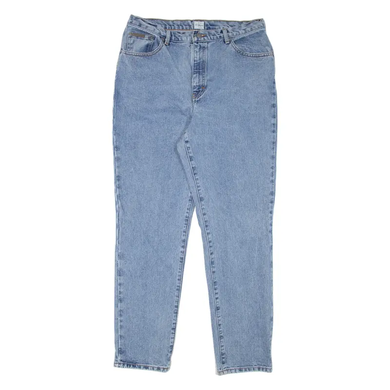 CALVIN KLEIN JEANS Womens Jeans Blue Regular Mom W33 L31