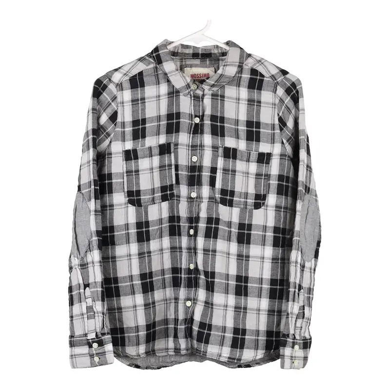 Age 9 Mossimo Supply Flannel Shirt - XL Grey Cotton