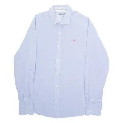NAPAPIJRI Urban Fit Mens Shirt Blue Gingham Long Sleeve L