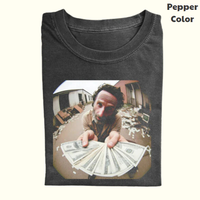 The Walking Dead Vintage Graphic Tee, Rick Grimes Dollar T-Shirt, Unisex Meme Cringe Funny Dumb Shirt, Menswear Womenswear St...