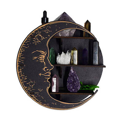 Moon Shape Floating Shelf DIY Silicone Molds Kit