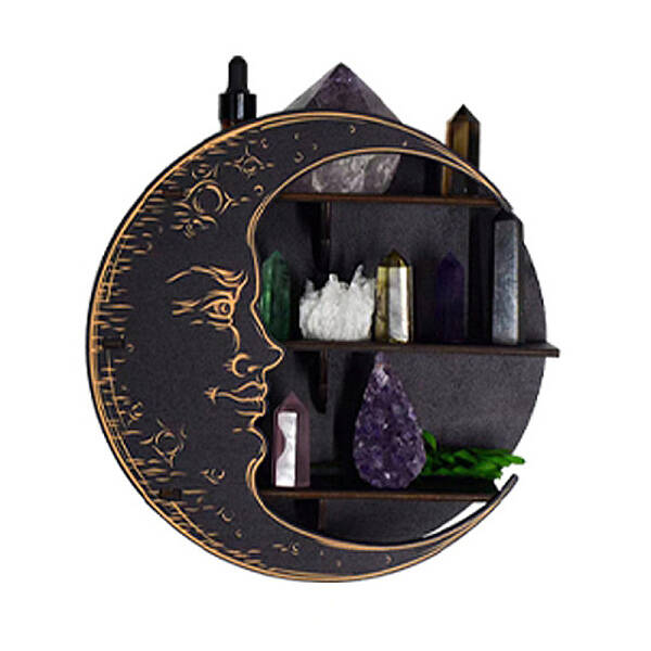 Moon Shape Floating Shelf DIY Silicone Molds Kit