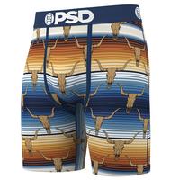 PSD Men's Longhorns Boxer Brief - Standard Length 7 Inch Inseam, Soft and Breathable Poly Blend Fabric Menswear Stretch