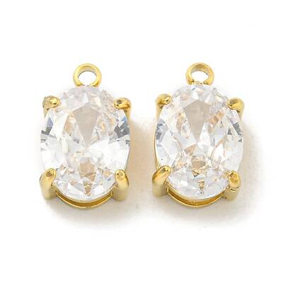PVD Vacuum Plating 304 Stainless Steel Pendants Cubic Zirconia Pendants
