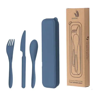 Camping Utensil Set, Including Knife & Fork & Spoon, Reusable Utensils Set with Case, Portable Travel Utensils Set for Outdoo...