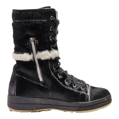 OLANG Lace-Up Boots Black Synthetic Womens UK 5