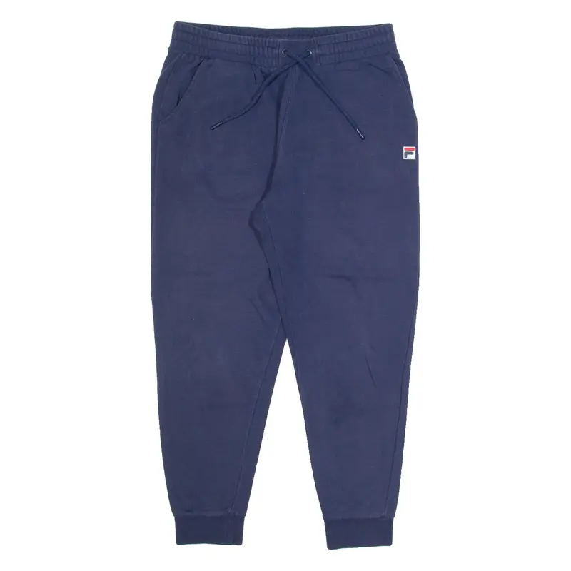FILA Mens Joggers Blue Tapered L W30 L27