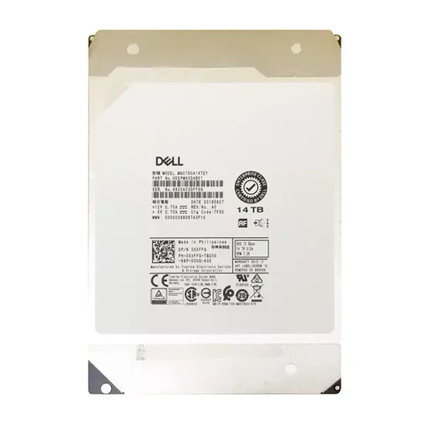 0XXFFG Dell 14TB 12Gb/s SAS 7200 3.5-Inch Hard Drive