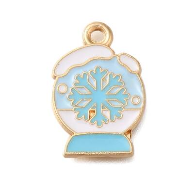 Christmas Theme Alloy Enamel Pendants
