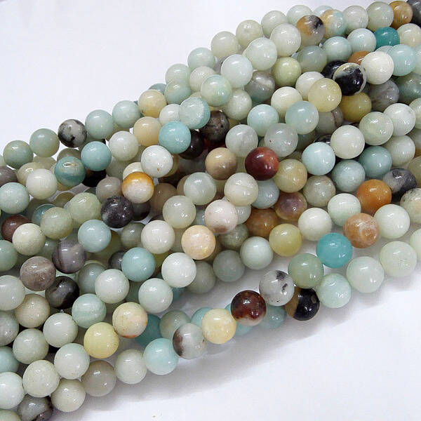 Natural Flower Amazonite Beads Strands