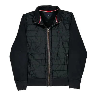 Tommy Hilfiger Jacket - Medium Black Cotton Blend | Size: medium