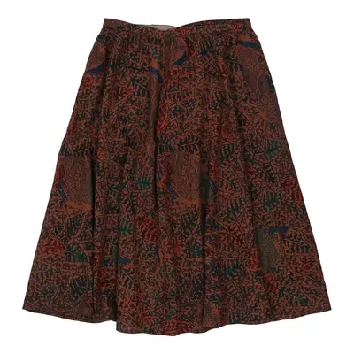 Les Copains Midi Skirt - 32W UK 12 Brown Cotton | Size: UK 12