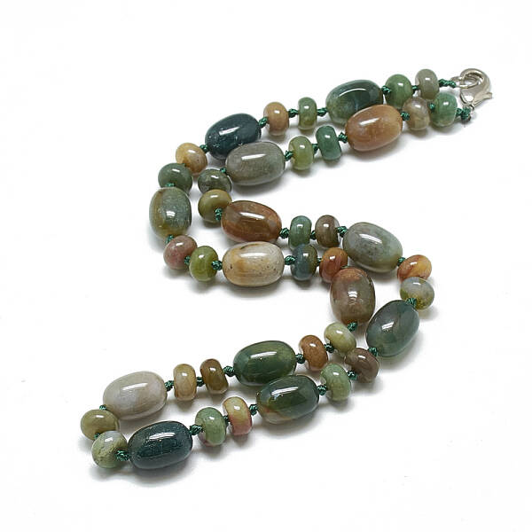 Natural Indian Agate Beaded Necklaces