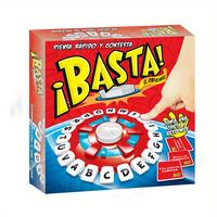 Basta Strategy Board Game, 1 Count Spanish Edition Word Thinking & Quick Letter Challenge,Educational Family Game for Ages 14...