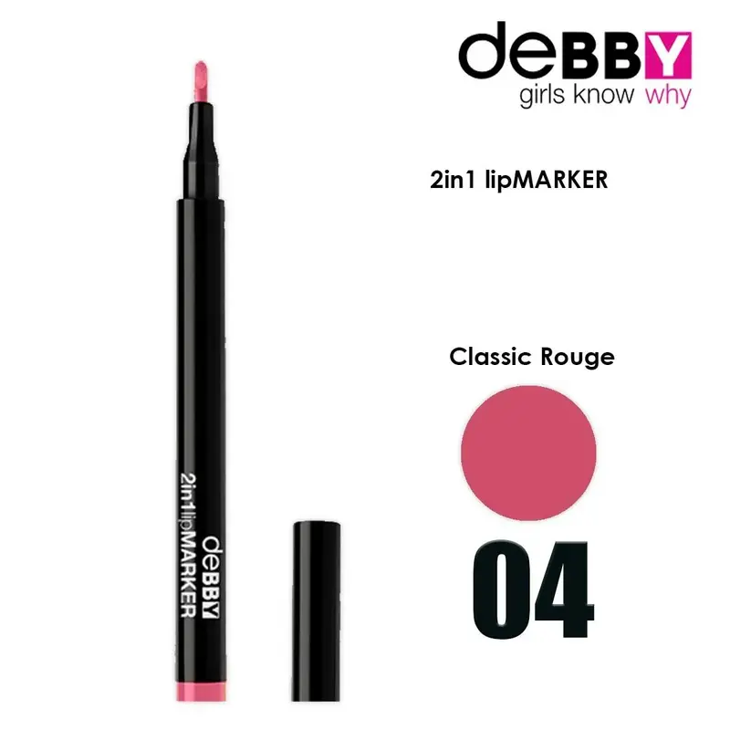 Lip Marker Debby 2 In 1 Col.04