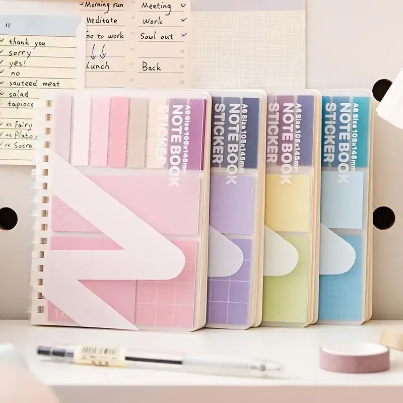 Notebook Combination, 1 Count Convenience Notes, Including 60 Sheets Sticky Notes, Index Tabs, Notebook, School Office Suppli...