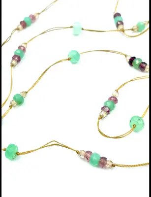 Necklace Laly Chrysoprase-Pink | Color: CHRYSOPRASE PINK | Size: U