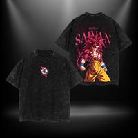 Goku SSJ4 - DB Daima Clothing Washed Cotton T-Shirt. Premium  fit with vintage wash featuring. A must-have for  anime fans an...