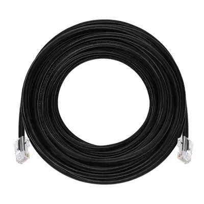 45435 Monoprice 50ft Cat6A RJ45 26AWG Pure Bare Copper Patch Cable Non-booted Ethernet Cable Black
