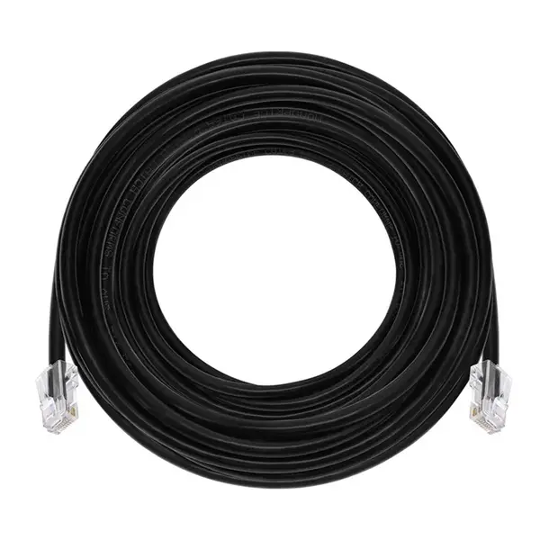 45435 Monoprice 50ft Cat6A RJ45 26AWG Pure Bare Copper Patch Cable Non-booted Ethernet Cable Black