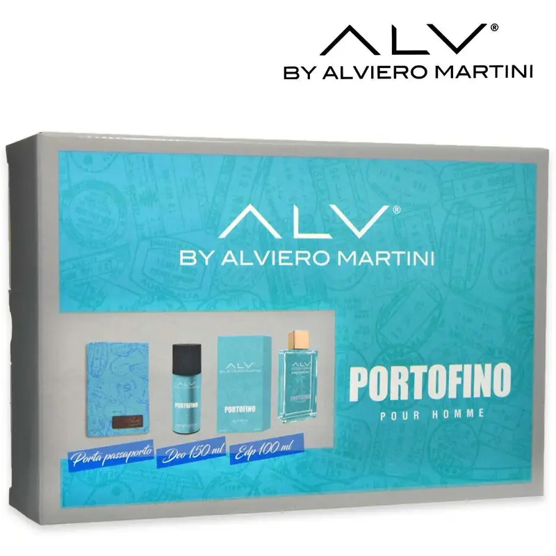 Alviero martini portofino edp 100 ml+deo 150 ml + passport holder pour homme
