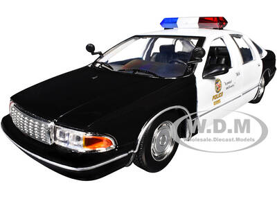 1993 Chevrolet Caprice Police Car LAPD (Los Angeles Police Department) Black and White Law Enforcement and Public Service...