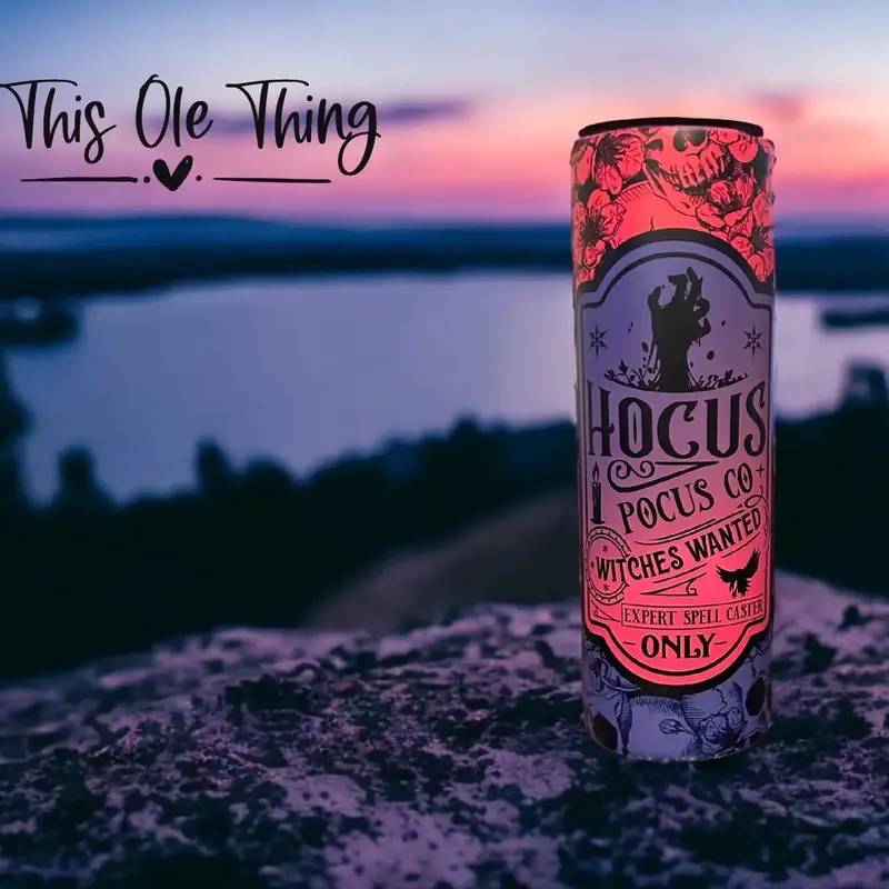 20oz Hocus Pocus Tumbler - Vacuum Insulated Stainless Steel Flask for Hot/Cold Drinks - Halloween Kitchenware Drinkware Water...