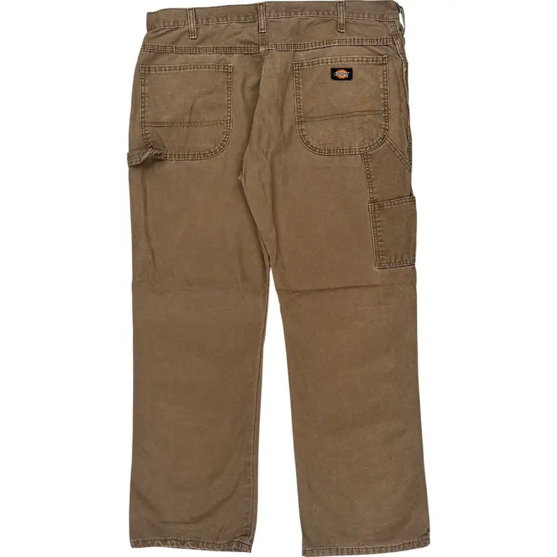 Dickies Work Pants Relaxed Fit - 36W 30L - Brown Cotton