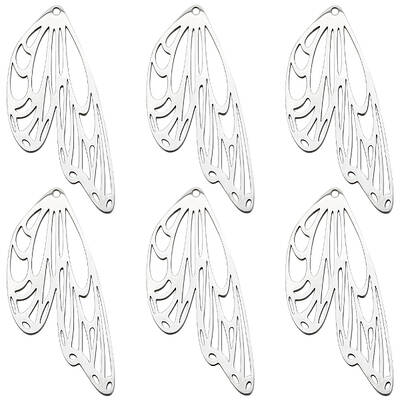 10Pcs 201 Stainless Steel Pendants
