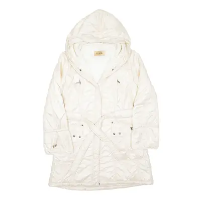 ALVIERO MARTINI 1A Classe Parka Jacket Cream Womens UK 16