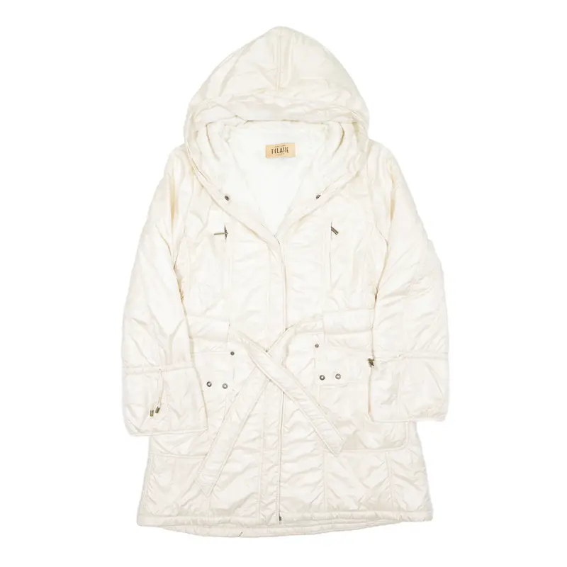 ALVIERO MARTINI 1A Classe Parka Jacket Cream Womens UK 16