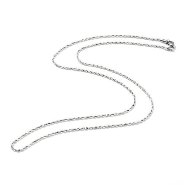 Non-Tarnish 304 Stainless Steel Rope Chain Necklaces