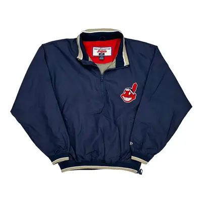 Cleveland Indians Pro Player Mlb Windbreaker - Large Navy Polyester